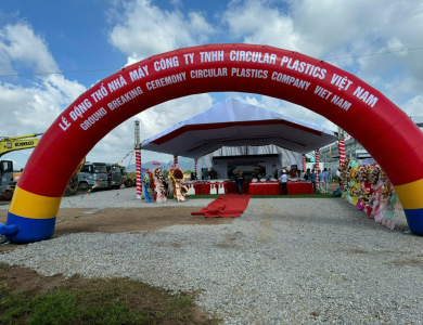 lễ động thổ nhà máy công ty tnhh circular plastics Việt Nam