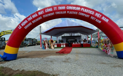 lễ động thổ nhà máy công ty tnhh circular plastics Việt Nam