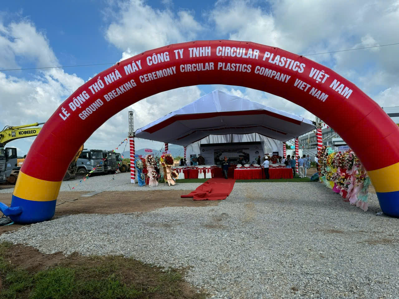 lễ động thổ nhà máy công ty tnhh circular plastics Việt Nam